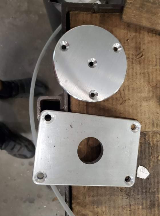 Custom punched metal boat pads for marine industry